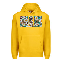 Lemon leopard daisy Premium Hoodie - RanaPortraitStore