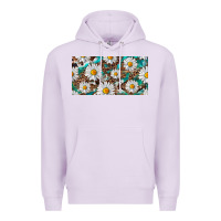 Lilac leopard daisy Premium Hoodie - RanaPortraitStore