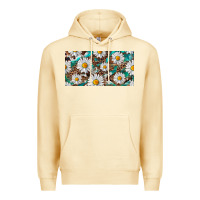 Pina Colada leopard daisy Premium Hoodie - RanaPortraitStore