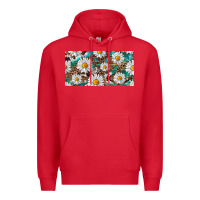 Red leopard daisy Premium Hoodie - RanaPortraitStore