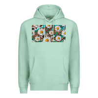 Seafoam leopard daisy Premium Hoodie - RanaPortraitStore