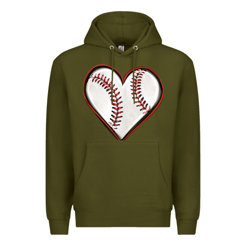 Baseball Heart Premium Hoodie by texasbilliewilder | Teevron