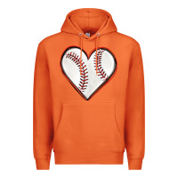 Carrot baseball heart Premium Hoodie - texasbilliewilder