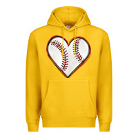 Lemon baseball heart Premium Hoodie - texasbilliewilder