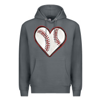 Rock baseball heart Premium Hoodie - texasbilliewilder