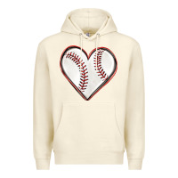 Sandshell baseball heart Premium Hoodie - texasbilliewilder