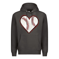 Smoke baseball heart Premium Hoodie - texasbilliewilder