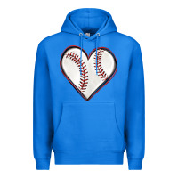 True Royal baseball heart Premium Hoodie - texasbilliewilder