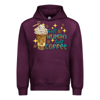 Mauve Wine half human half coffee Urban Hoodie - texasbilliewilder