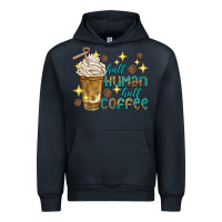 Navy half human half coffee Urban Hoodie - texasbilliewilder