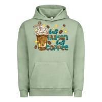 Pigment Oil Green half human half coffee Urban Hoodie - texasbilliewilder