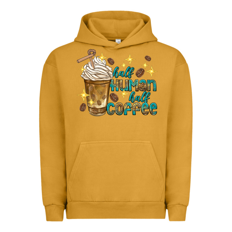 Half Human Half Coffee Urban Hoodie by texasbilliewilder | Teevron