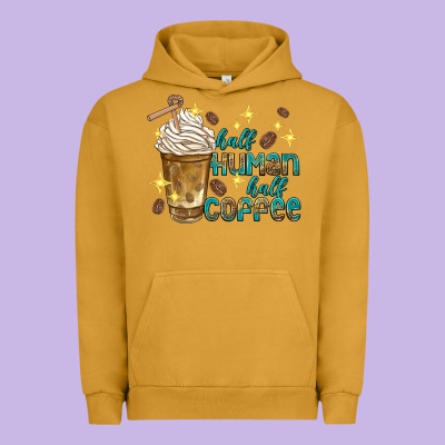 Urban Hoodie half human half coffee