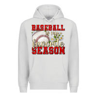 Dove Grey baseball is my favorite season Premium Hoodie - texasbilliewilder