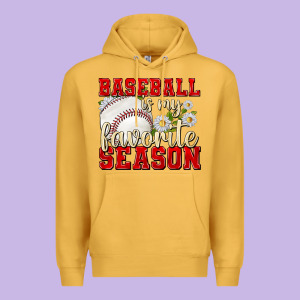 Baseball Is My Favorite Season Premium Hoodie Designed By Texasbilliewilder