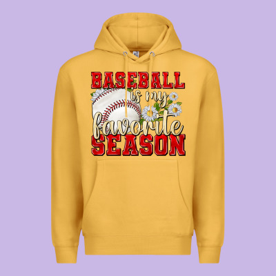 Baseball Is My Favorite Season Premium Hoodie Designed By Texasbilliewilder