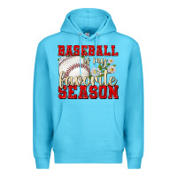 Ocean Blue baseball is my favorite season Premium Hoodie - texasbilliewilder
