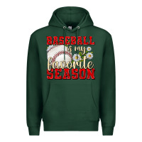 Sports Green baseball is my favorite season Premium Hoodie - texasbilliewilder