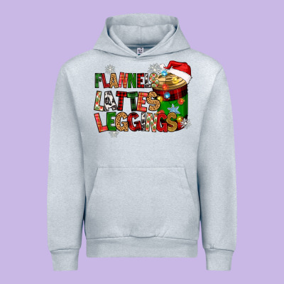Flannels Lattes Urban Hoodie Designed By Zillion Design Studio