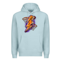 Blue Mist basketball lightning bolt Premium Hoodie - Zillion Design Studio