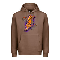 Chestnut basketball lightning bolt Premium Hoodie - Zillion Design Studio