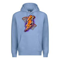Colony Blue basketball lightning bolt Premium Hoodie - Zillion Design Studio