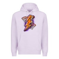 Lilac basketball lightning bolt Premium Hoodie - Zillion Design Studio