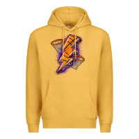 Mustard basketball lightning bolt Premium Hoodie - Zillion Design Studio