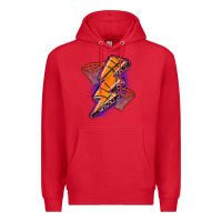 Red basketball lightning bolt Premium Hoodie - Zillion Design Studio