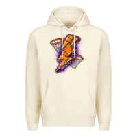 Sandshell basketball lightning bolt Premium Hoodie - Zillion Design Studio