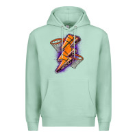 Seafoam basketball lightning bolt Premium Hoodie - Zillion Design Studio