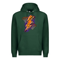 Sports Green basketball lightning bolt Premium Hoodie - Zillion Design Studio