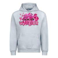 Heather Grey breast cancer warrior Urban Hoodie - RanaPortraitStore
