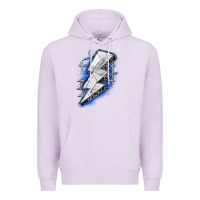 Lilac volleyball lightning bolt Premium Hoodie - Zillion Design Studio