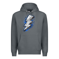 Rock volleyball lightning bolt Premium Hoodie - Zillion Design Studio