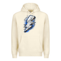 Sandshell volleyball lightning bolt Premium Hoodie - Zillion Design Studio