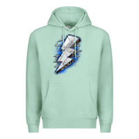 Seafoam volleyball lightning bolt Premium Hoodie - Zillion Design Studio