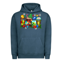 Pigment Midnight Navy autism christmas coffee cups Urban Hoodie - Zillion Design Studio