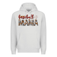 Dove Grey baseball mama Premium Hoodie - texasbilliewilder
