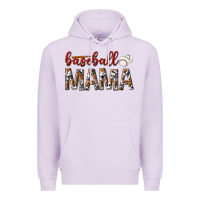 Lilac baseball mama Premium Hoodie - texasbilliewilder