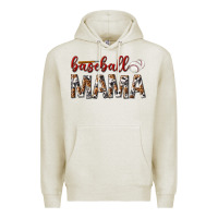 Oatmeal Heather baseball mama Premium Hoodie - texasbilliewilder