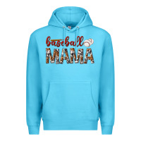 Ocean Blue baseball mama Premium Hoodie - texasbilliewilder