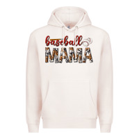 Pale Pink baseball mama Premium Hoodie - texasbilliewilder
