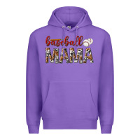 Purple baseball mama Premium Hoodie - texasbilliewilder