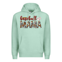 Seafoam baseball mama Premium Hoodie - texasbilliewilder