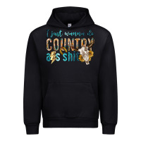 Black i just wanna do country Urban Hoodie - texasbilliewilder