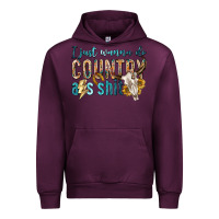 Mauve Wine i just wanna do country Urban Hoodie - texasbilliewilder