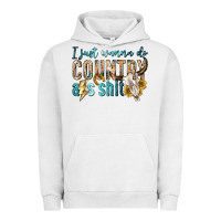 Pigment Lunar Rock i just wanna do country Urban Hoodie - texasbilliewilder