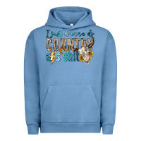 Pigment Pebble Blue i just wanna do country Urban Hoodie - texasbilliewilder
