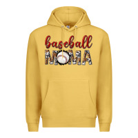 Antique Gold baseball mama with leopard Premium Hoodie - texasbilliewilder